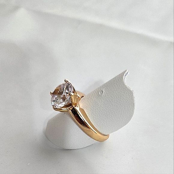 PREMIER DESIGNS CZ Solitaire Ring. Sz 7 - Picture 4 of 4